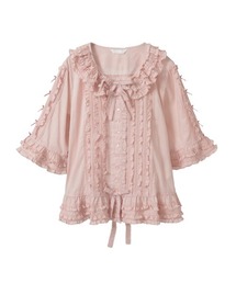 最終値下げ！新品 ピンクハウス♥フリル＆レースいっぱいの段々ロングブラウス PINK HOUSE / ピンクハウス シャツ・ブラウス | ファッション