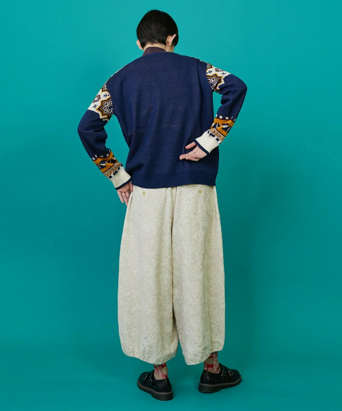 FRAPBOIS（フラボア）の「タイルニット カーディガン（カーディガン/ボレロ・レディース・ネイビー/ブラック・1）」の8枚目の写真