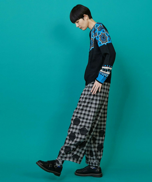 FRAPBOIS（フラボア）の「タイルニット カーディガン（カーディガン/ボレロ・レディース・ネイビー/ブラック・1）」の17枚目の写真