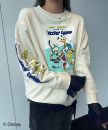 Disney(fBYj[)DISNEY/VINTAGE POSTER SWEAT(XEFbg)