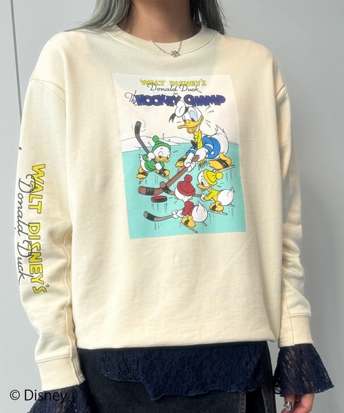 【レアUS Vintage ／送料込・即購入可】 Disneyカレッジスウェット DISNEY/VINTAGE POSTER SWEAT（スウェット）｜Disney