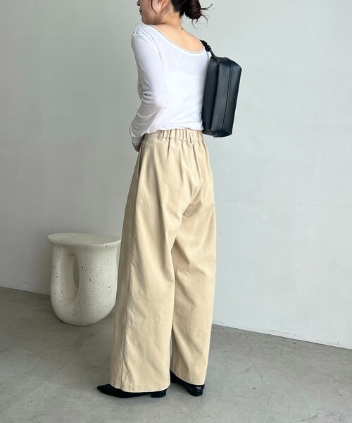CAPRICIEUX LE'MAGE(カプリシューレマージュ)の「コーデュロイストレートパンツ(その他パンツ・レディース・ベージュ/ブラウン/ブラック・36/38)」の13枚目の写真