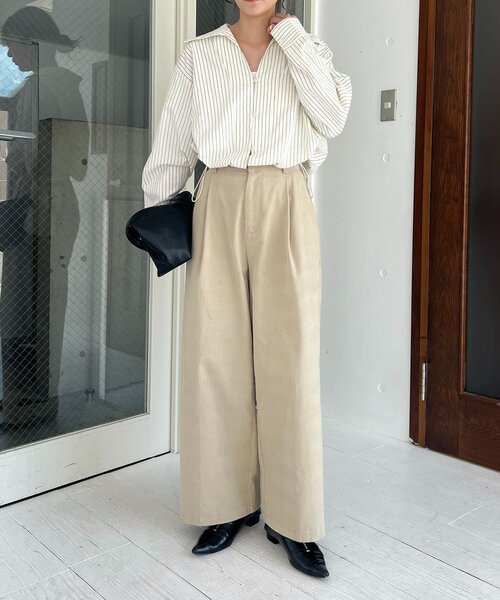 CAPRICIEUX LE'MAGE(カプリシューレマージュ)の「コーデュロイストレートパンツ(その他パンツ・レディース・ベージュ/ブラウン/ブラック・36/38)」の15枚目の写真