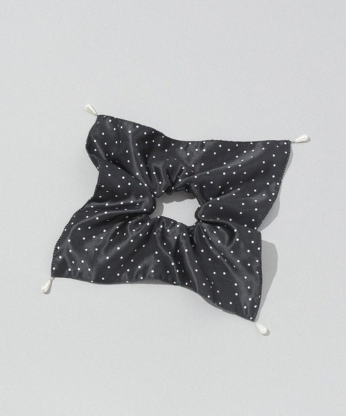 セール】【GOLDY】スクエアBIGパールシュシュ ドット 無地 6250910