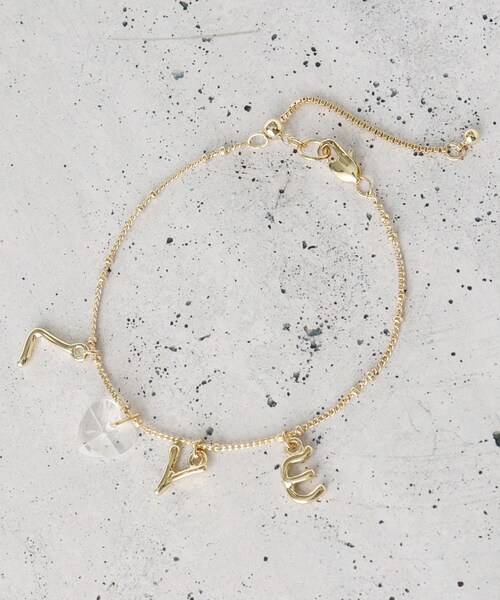 THE SHOP TK （ザ ショップ ティーケー ）の「LOVE2連ブレスレット（ブレスレット・レディース・ゴールド/シルバー・00）」の4枚目の写真