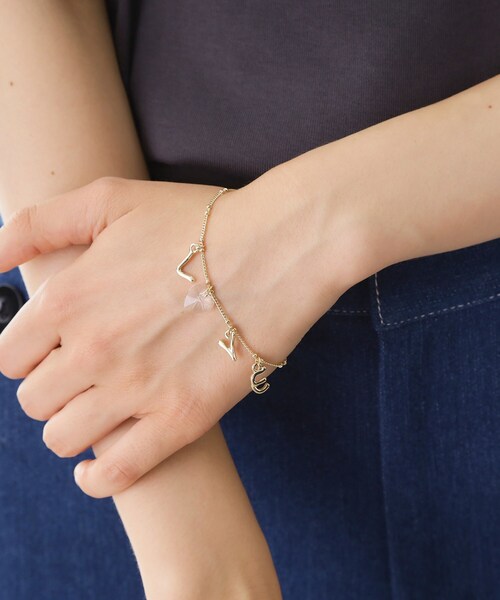 THE SHOP TK （ザ ショップ ティーケー ）の「LOVE2連ブレスレット（ブレスレット・レディース・ゴールド/シルバー・00）」の10枚目の写真