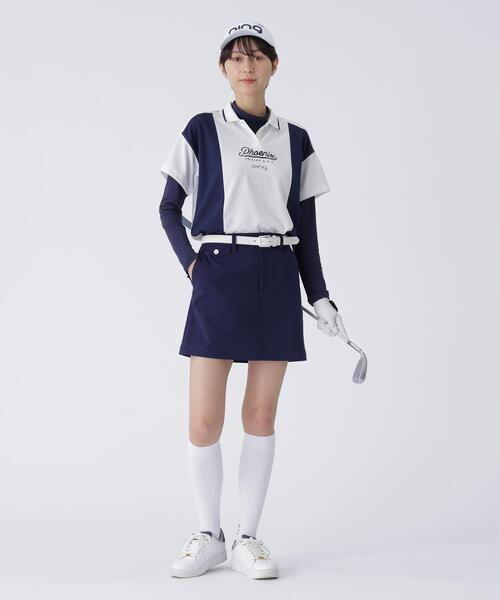 【ホワイト】鬼カノコ レイヤードツインセット <LADIES LINE> (LADIES) セール】【PING APPAREL】鬼カノコ レイヤードツインセット ＜LADIES