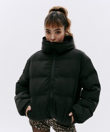 GOSSIP CLUB（ゴシップクラブ）の「ドローコード付きフーディー中綿アウター（ダウンジャケット/コート）」