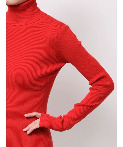 LAGUNAMOON（ラグナムーン）の「ベーシックリブタートルネックプルオーバー（ニット/セーター・レディース・アイボリー/ブラック/レッド・FREE）」の16枚目の写真