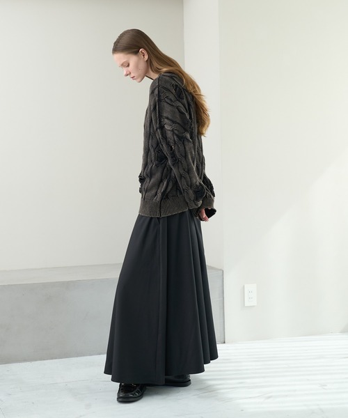 KUUUPY（クーピー）の「Vintage Design Distressed Cable Knit Sweater - ヴィンテージデザインダメージケーブルニット（ニット/セーター・メンズ・ブルー/ブラック・SMALL/MEDIUM/LARGE）」の20枚目の写真