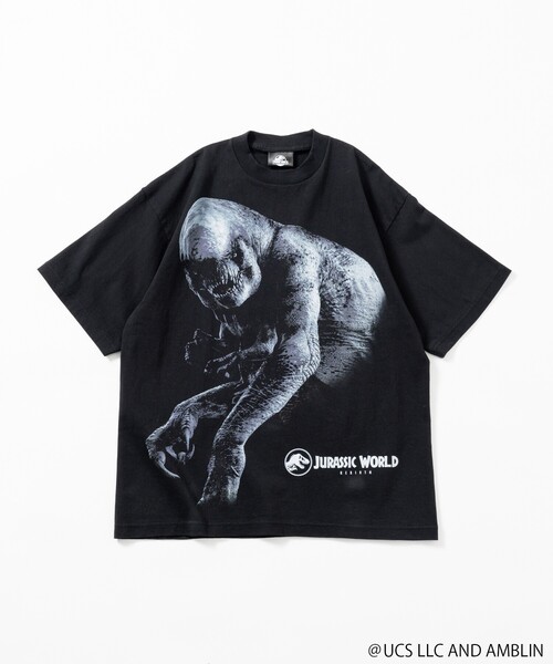 FREAK'S STORE(フリークスストア)の「FREAK'S MOVIE/フリークスムービー JURASSIC WORLD REBIRTH(Tシャツ/カットソー・メンズ・ブラック・MEDIUM/LARGE/X-LARGE)」の2枚目の写真