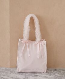 Maison de FLEUR | チュールハンドルスクエアトートバッグ(トートバッグ)