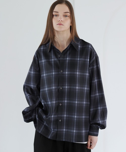 防シワ】ボックスカットルーズレギュラーシャツ（シャツ/ブラウス