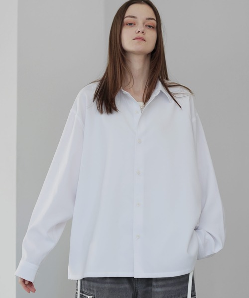 防シワ】ボックスカットルーズレギュラーシャツ（シャツ/ブラウス