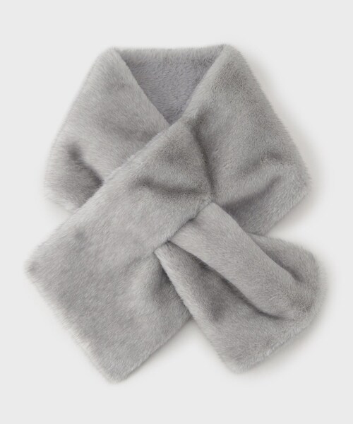 INDIVI（インディヴィ）の「【リバーシブル】フェイクファーティペット（ストール/ショール・レディース・ナチュラル/ライトグレー・00）」の9枚目の写真