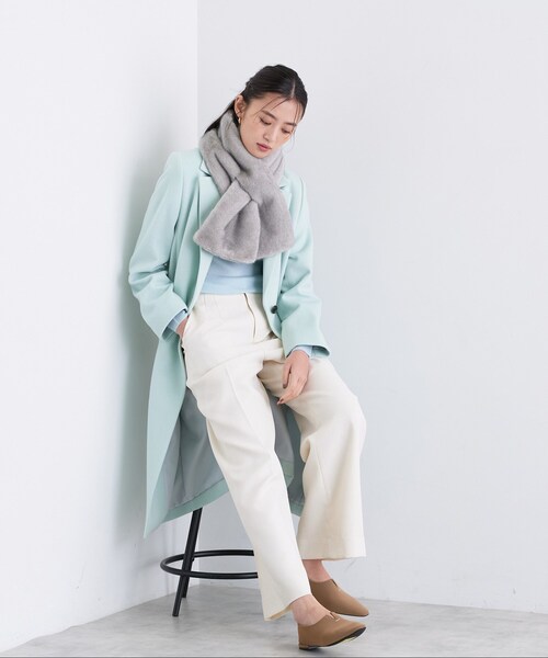 INDIVI（インディヴィ）の「【リバーシブル】フェイクファーティペット（ストール/ショール・レディース・ナチュラル/ライトグレー・00）」の10枚目の写真