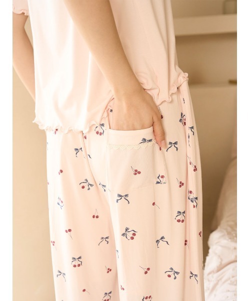 新品未開封 スナイデルホーム パジャマ 接触冷感】チェリーシリーズロングパンツ（ルームウェア/パジャマ