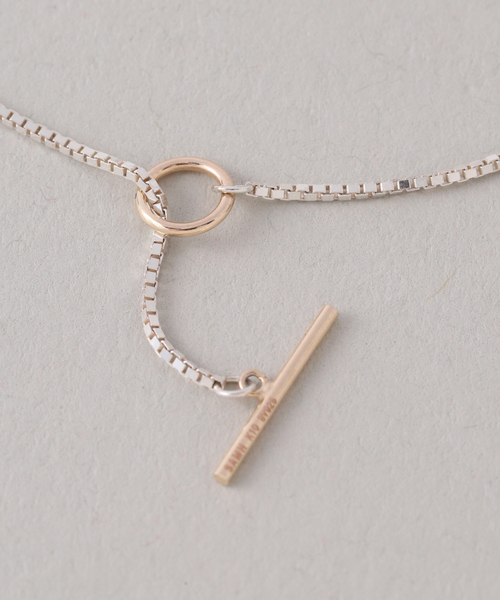 Lilas(リラ)の「【SAMH by LILAS】デタッチャブルTバーブレスレット K10*SV(ブレスレット・レディース・シルバー・FREE)」の10枚目の写真