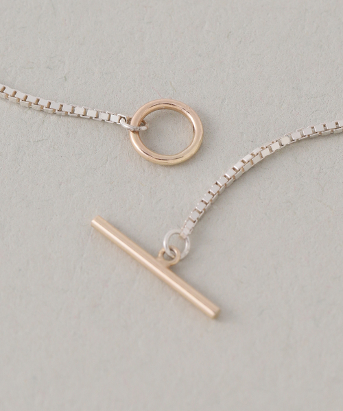 Lilas(リラ)の「【SAMH by LILAS】デタッチャブルTバーブレスレット K10*SV(ブレスレット・レディース・シルバー・FREE)」の11枚目の写真