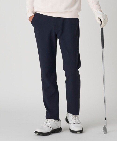 メンズ スリム テーパード スラックス 透湿性 接触冷感 UV 2WAY