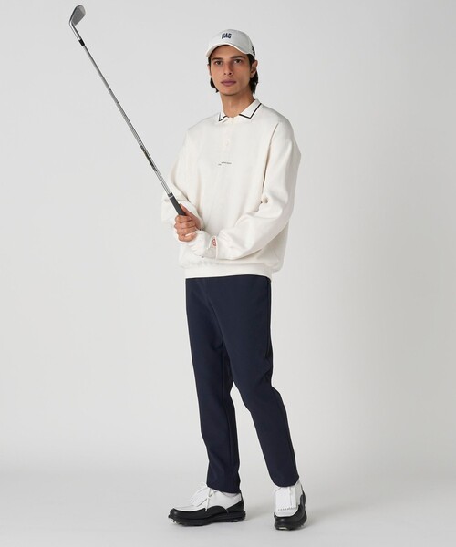 UNITED ARROWS GOLF（ユナイテッドアローズゴルフ）の「メンズ スリム テーパード スラックス  透湿性 接触冷感 UV ２WAYストレッチ（その他パンツ・メンズ・ホワイト/ライトグレー/ネイビー・S/L/XL/M）」の15枚目の写真