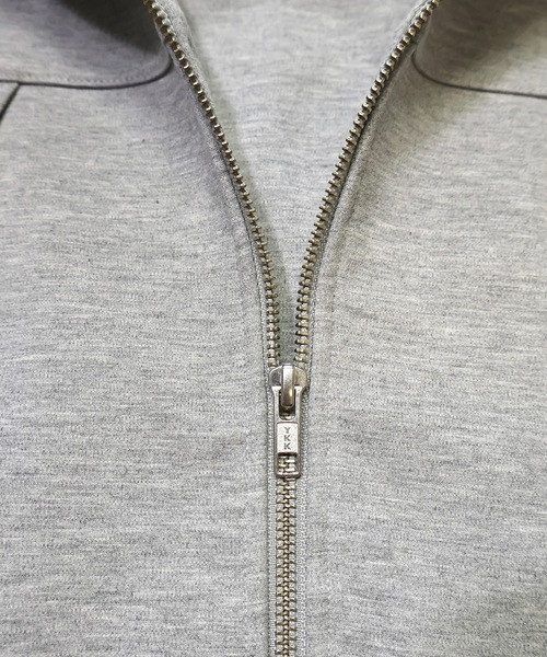 MMMM（エムエムエムエム）の「MMMM/ ハイパーストレッチポンチトラックトップ（ジャージ・メンズ・グレイッシュベージュ/杢グレー/ブラック・LARGE/MEDIUM）」の8枚目の写真