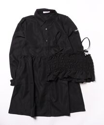 PINKHUNT（ピンクハント）の「PINKHUNT ピンクハント シャーリングキャミソール付き シャツワンピース 0885K（ワンピース・キッズ）」