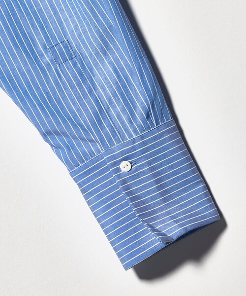 MARW UNITED ARROWS（マルゥ ユナイテッドアローズ）の「＜MARW UNITED ARROWS＞ストライプ スタンドカラー シャツ（シャツ/ブラウス・レディース・ホワイト/コバルトブルー・FREE）」の15枚目の写真