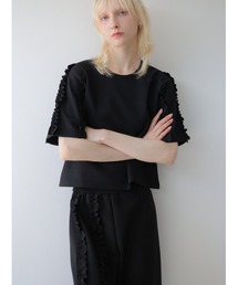 swane（スワネ）の「frill sleeves pullover（Tシャツ/カットソー）」