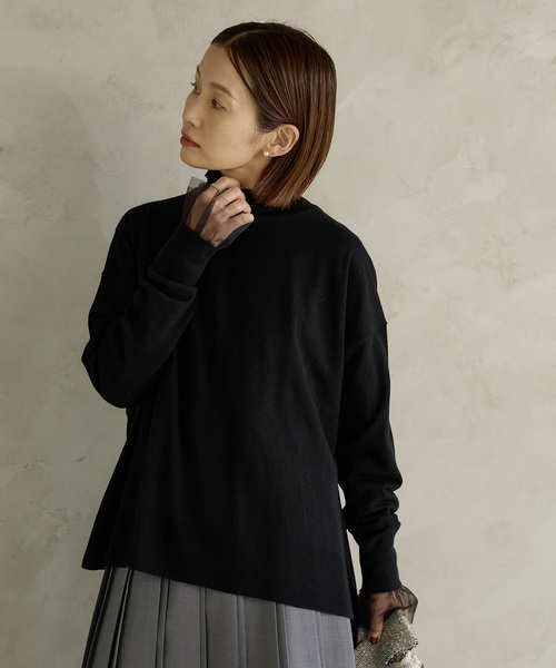 セール】ライトウールビッグタートルプルオーバー（ニット/セーター