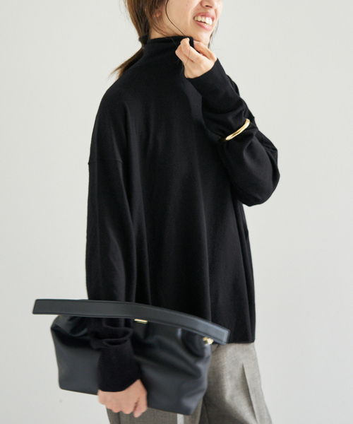 セール】ライトウールビッグタートルプルオーバー（ニット/セーター