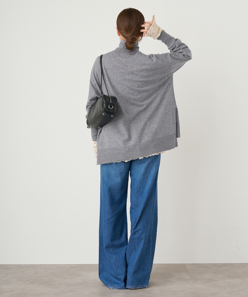 セール】ライトウールビッグタートルプルオーバー（ニット/セーター