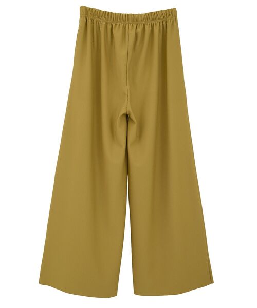 Green　Parks（グリーンパークス）の「楽ちんプリーツワイドパンツ（スラックス・レディース・ブラック/ホワイト系その他2/チャコールグレー/マスタード・FREE）」の18枚目の写真