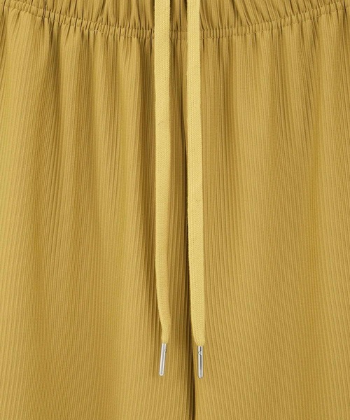 Green　Parks（グリーンパークス）の「楽ちんプリーツワイドパンツ（スラックス・レディース・ブラック/ホワイト系その他2/チャコールグレー/マスタード・FREE）」の16枚目の写真