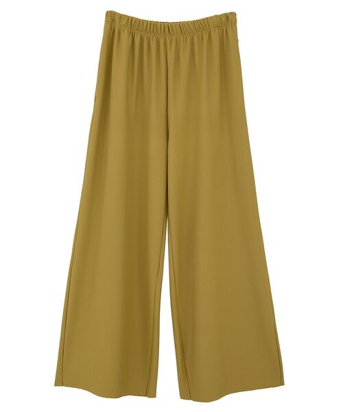 Green　Parks（グリーンパークス）の「楽ちんプリーツワイドパンツ（スラックス・レディース・ブラック/ホワイト系その他2/チャコールグレー/マスタード・FREE）」の15枚目の写真