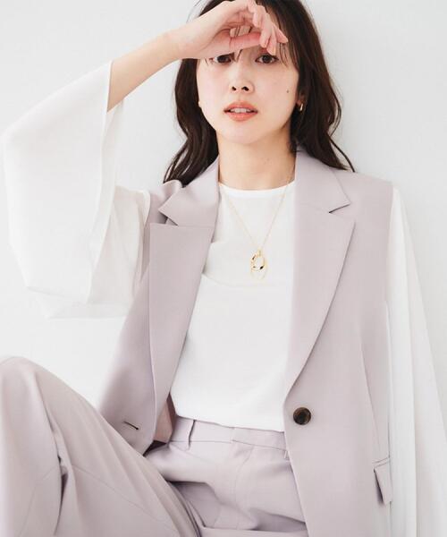 UNTITLED（アンタイトル）の「【ステンレスチェーン】ライトダブルリング ネックレス（ネックレス・レディース・シルバー/ゴールド・99）」の6枚目の写真