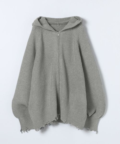 セール】5GアゼダブルZIPニットフーディー/602216（パーカー