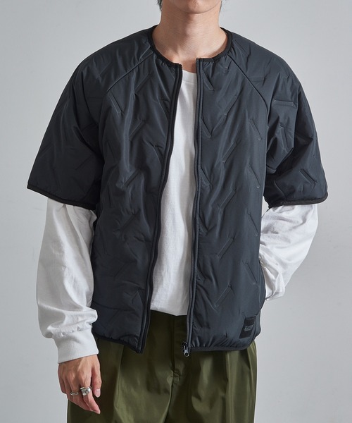 セール】【FORECAST】ピンソニックラウンドネック キルティング