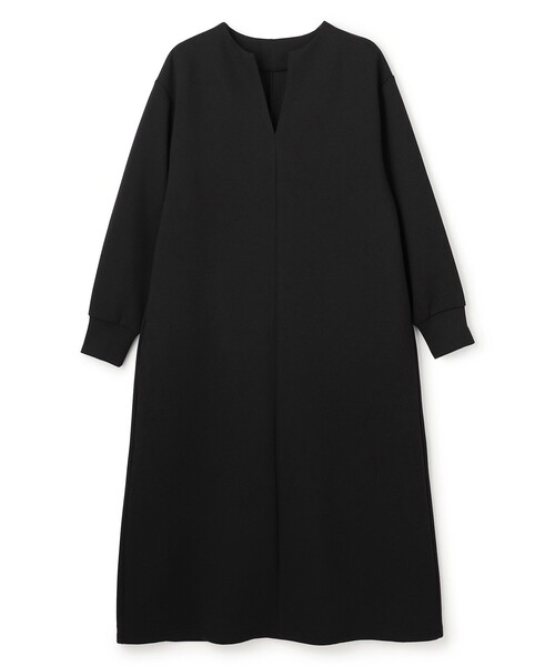 UNFILO（アンフィーロ）の「BEAUTY FORM JERSEY キーネックワンピース（ワンピース・レディース・グレー系/ブラック系/ネイビー系・MEDIUM/SMALL）」の8枚目の写真