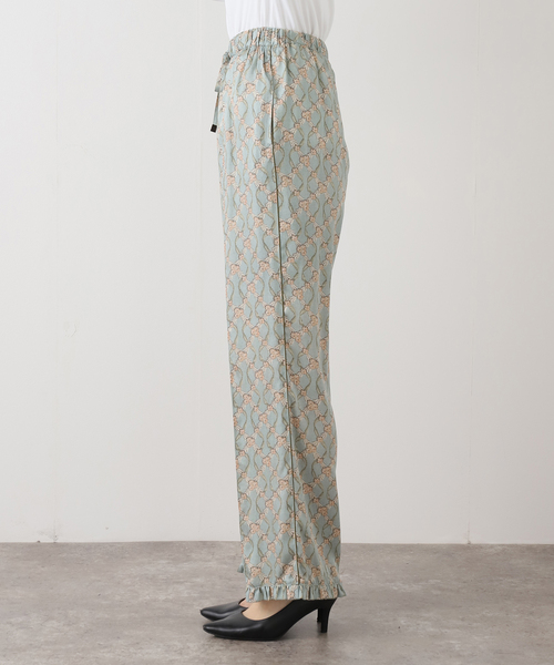 IENA LA BOUCLE（イエナラブークル）の「オーナメントフラワープリントパンツ（その他パンツ・レディース・グリーン・36/38）」の11枚目の写真