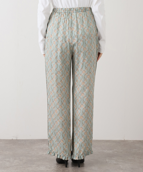 IENA LA BOUCLE（イエナラブークル）の「オーナメントフラワープリントパンツ（その他パンツ・レディース・グリーン・36/38）」の12枚目の写真