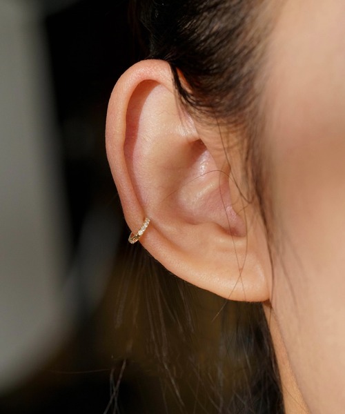 Burner(バーナー)の「【blatto 925silver】シルバー925 繊細ミニフープピアス 光沢&ストーン esm-pierce-16-20【RBTS】(ピアス(両耳用)・メンズ・シルバー/ゴールド・FREE)」の4枚目の写真