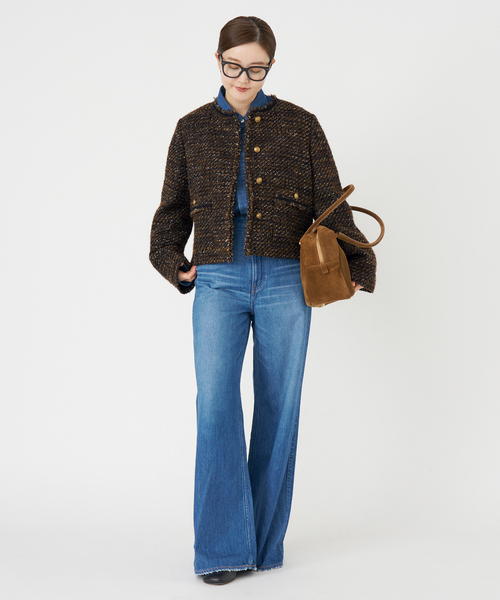 GIOLICA ツイードジャケット（ノーカラージャケット）｜IENA（イエナ