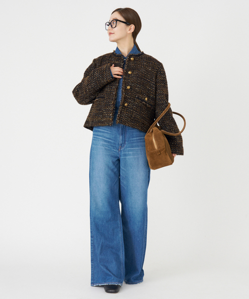 セール】GIOLICA ツイードジャケット（ノーカラージャケット）｜IENA