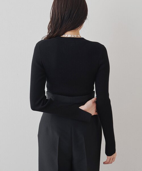 セール】リブニットクループルオーバー（ニット/セーター）｜Whim