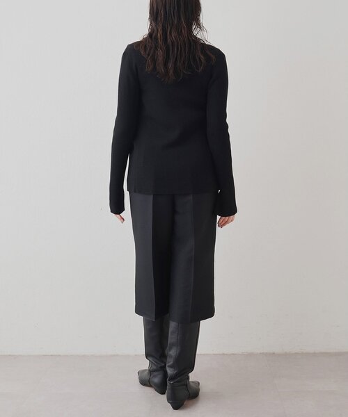 リブニットクループルオーバー（ニット/セーター）｜Whim Gazette