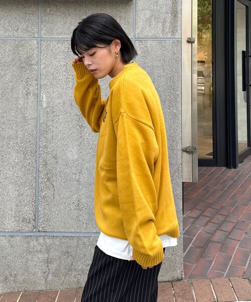 セール】【ユニセックス】犬 ニット アソートロゴジャガード