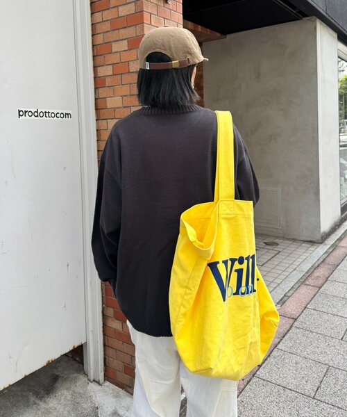 CIAOPANIC TYPY（チャオパニックティピー）の「【ユニセックス】犬アソート柄ロゴジャガードニット（ニット/セーター・レディース・チャコールグレー/ネイビー/イエロー/オレンジ/ライトグレー・LARGE/MEDIUM）」の19枚目の写真