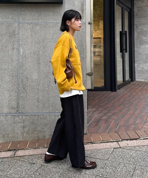 ユニセックス】犬アソート柄ロゴジャガードニット（ニット/セーター