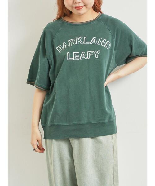 SM2(エスエムツー)の「ミニ裏毛ライン入りロゴプリントカットソー(Tシャツ/カットソー・レディース・グリーン/ブラウン/ネイビー/ベージュ・F)」の11枚目の写真
